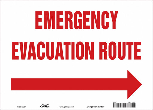 J9665 Safety Sign 10 in x 14 in Vinyl