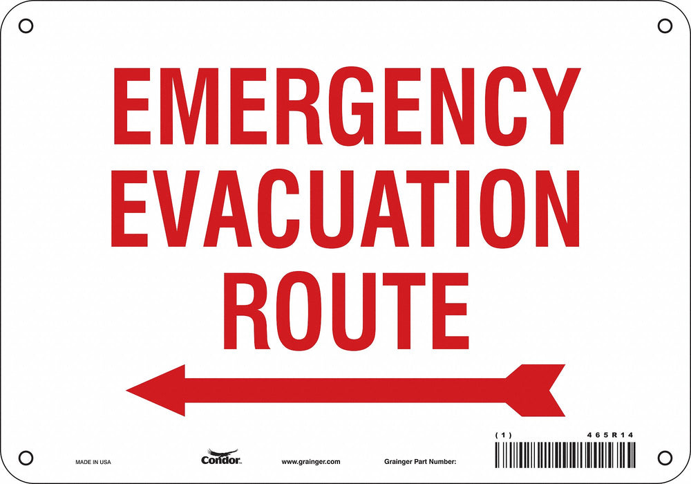 Safety Sign 7 in x 10 in Aluminum