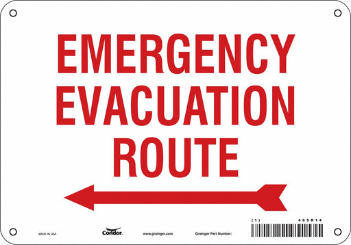 Safety Sign 7 in x 10 in Aluminum