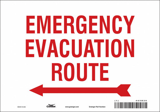 Safety Sign 7 in x 10 in Vinyl