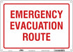 Safety Sign 10 in x 14 in Polyethylene