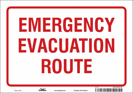 Safety Sign 7 in x 10 in Vinyl