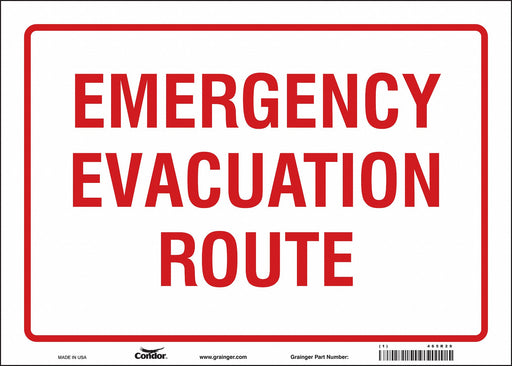 Safety Sign 10 in x 14 in Vinyl