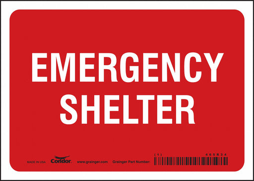 Safety Sign 5 in x 7 in Vinyl