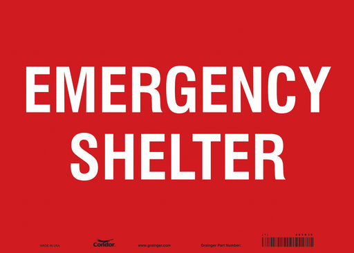 Safety Sign 10 in x 14 in Vinyl