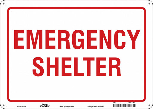 Safety Sign 10 in x 14 in Polyethylene