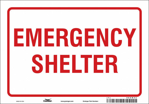 Safety Sign 7 in x 10 in Vinyl
