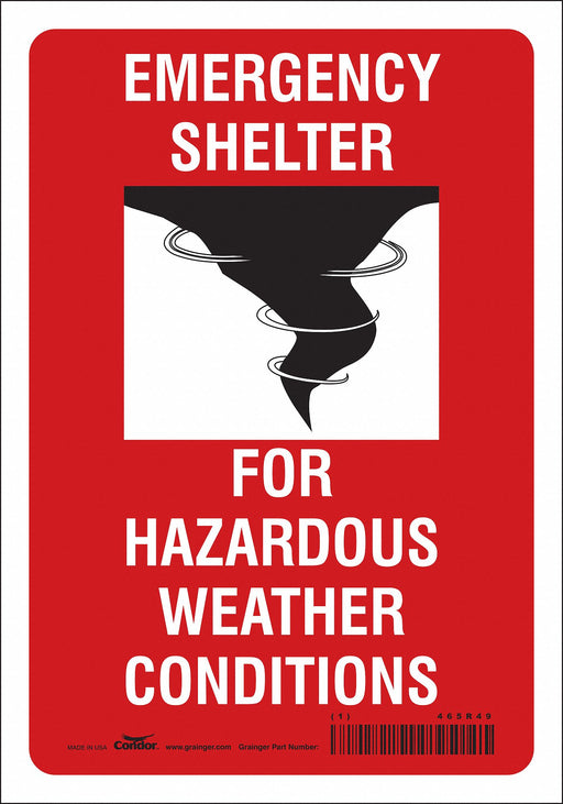 Safety Sign 10 in x 7 in Vinyl