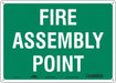 Safety Sign 10 in x 14 in Aluminum