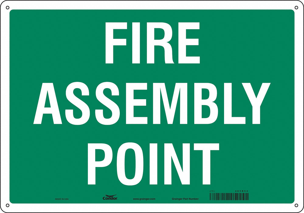 Safety Sign 14 in x 20 in Aluminum