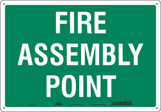 Safety Sign 14 in x 20 in Aluminum