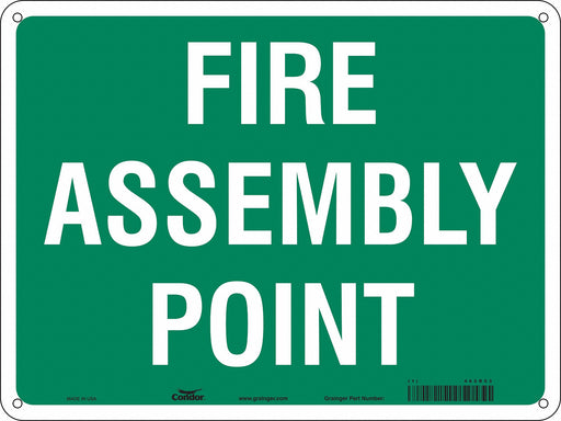 Safety Sign 18 in x 24 in Aluminum