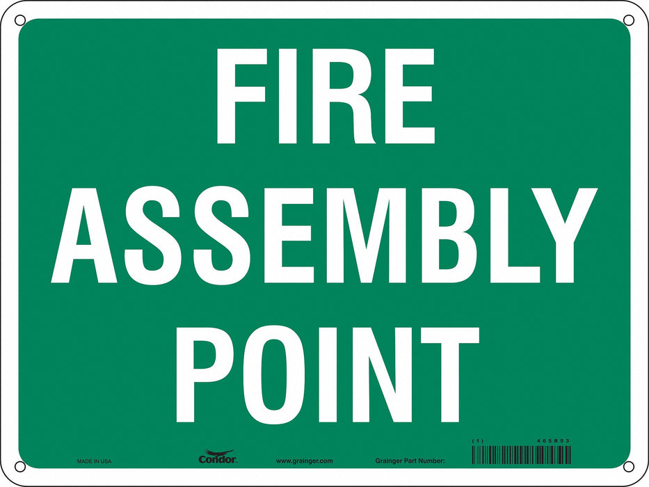 Safety Sign 18 in x 24 in Aluminum