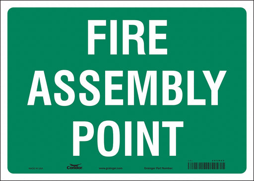 Safety Sign 10 in x 14 in Vinyl