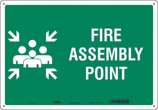 Safety Sign 14 in x 20 in Aluminum