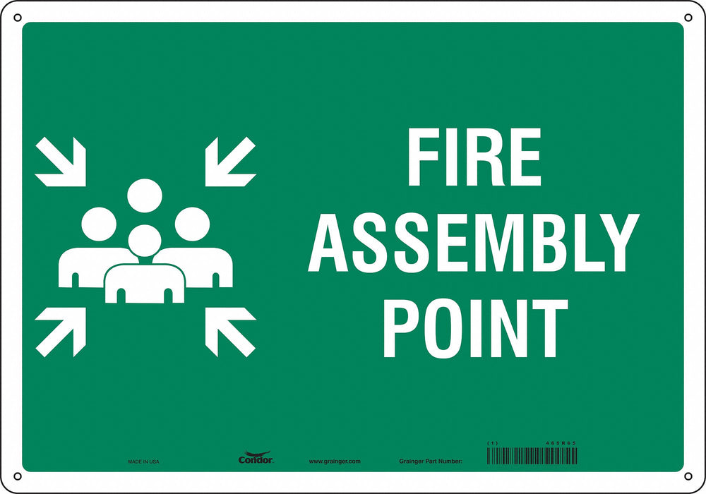 Safety Sign 14 in x 20 in Polyethylene
