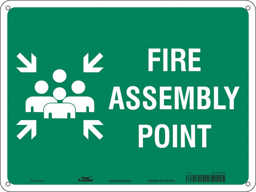 Safety Sign 18 in x 24 in Polyethylene