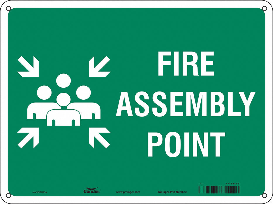 Safety Sign 18 in x 24 in Polyethylene