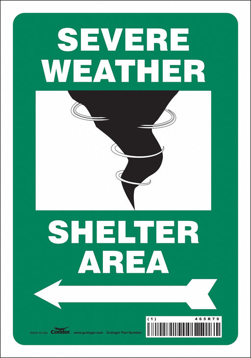 Safety Sign 10 in x 7 in Vinyl