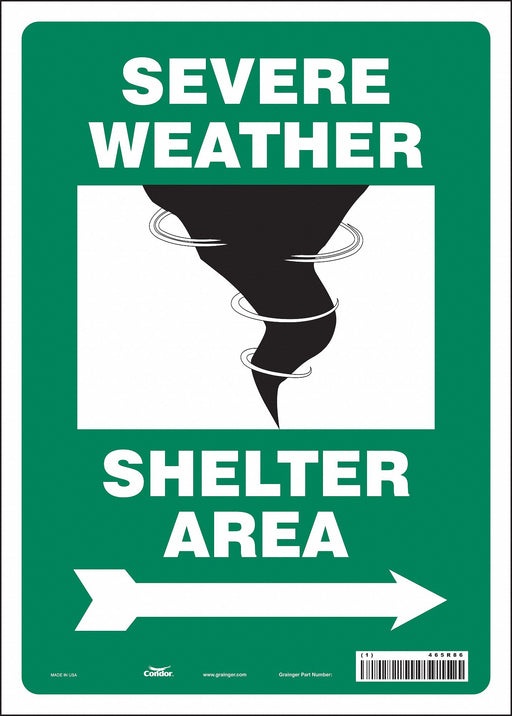 Safety Sign 14 in x 10 in Vinyl
