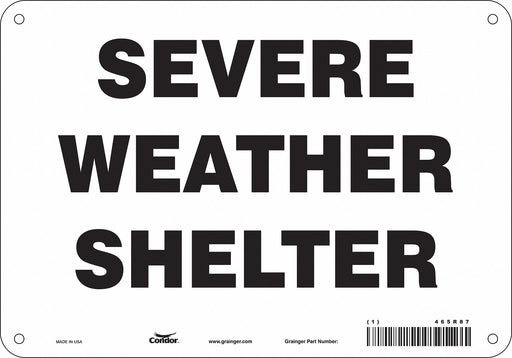 Safety Sign 7 in x 10 in Aluminum