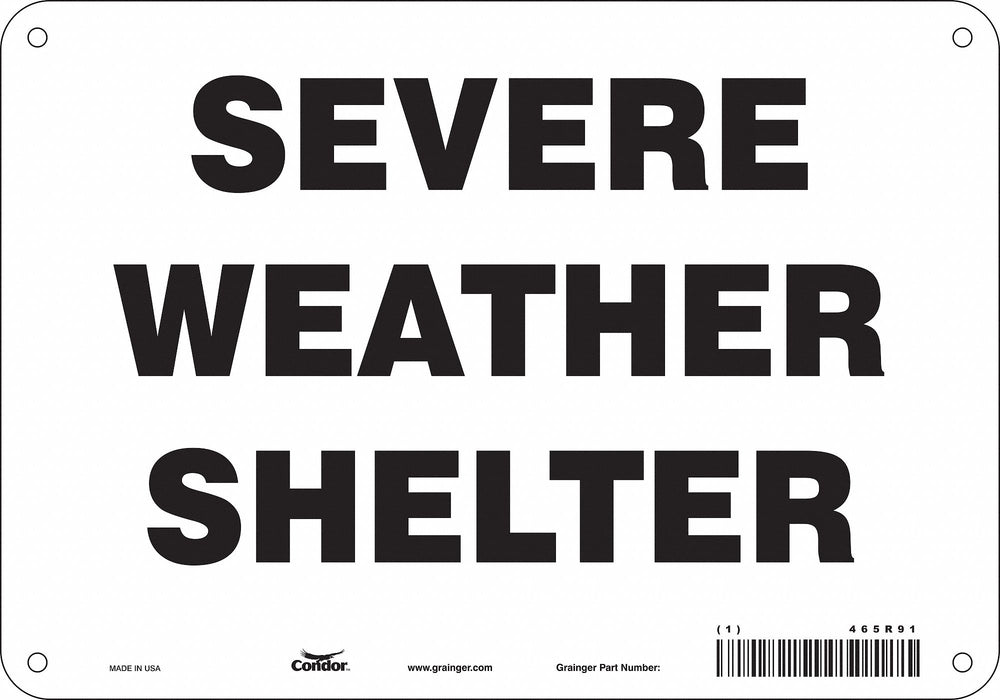 Safety Sign 7 in x 10 in Polyethylene