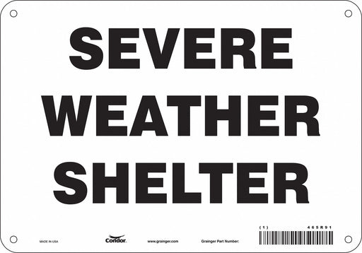 Safety Sign 7 in x 10 in Polyethylene