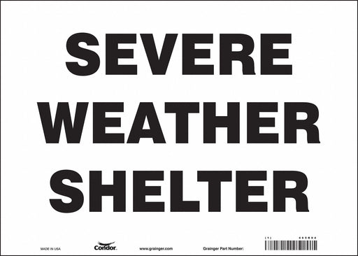 Safety Sign 10 in x 14 in Vinyl