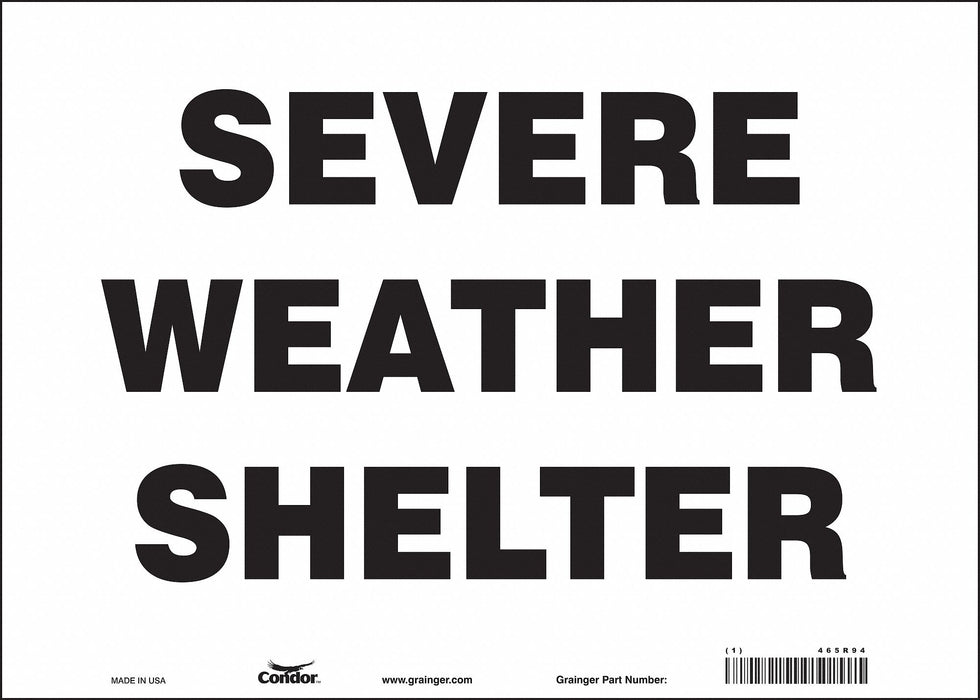 Safety Sign 10 in x 14 in Vinyl