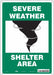 Safety Sign 14 in x 10 in Aluminum