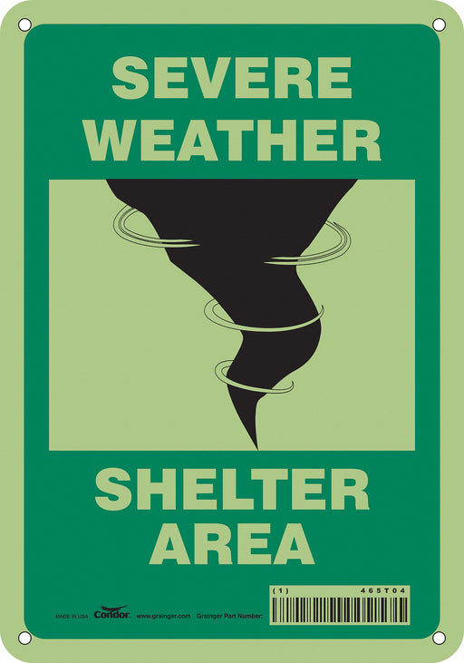 Safety Sign 10 in x 7 in Polyethylene