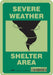 Safety Sign 10 in x 7 in Polyethylene