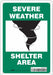 Safety Sign 10 in x 7 in Polyethylene