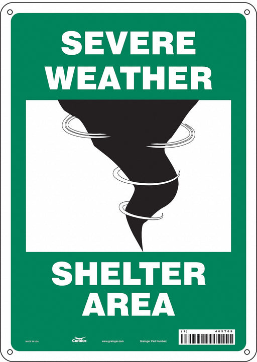 Safety Sign 14 in x 10 in Vinyl