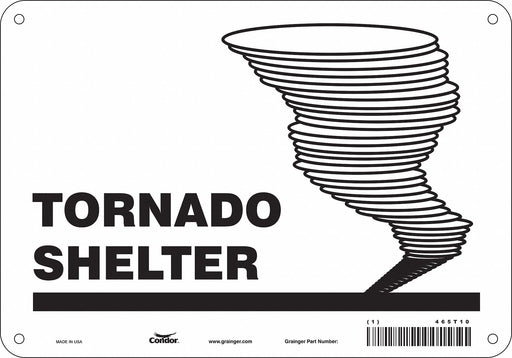 Safety Sign 7 in x 10 in Aluminum