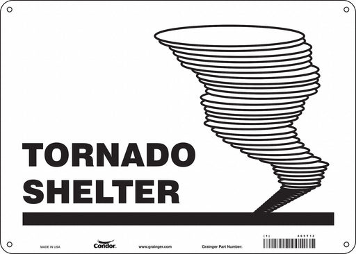 Safety Sign 10 in x 14 in Aluminum