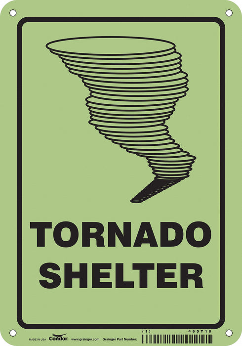 Safety Sign 10 in x 7 in Polyethylene
