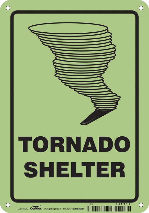 Safety Sign 10 in x 7 in Polyethylene