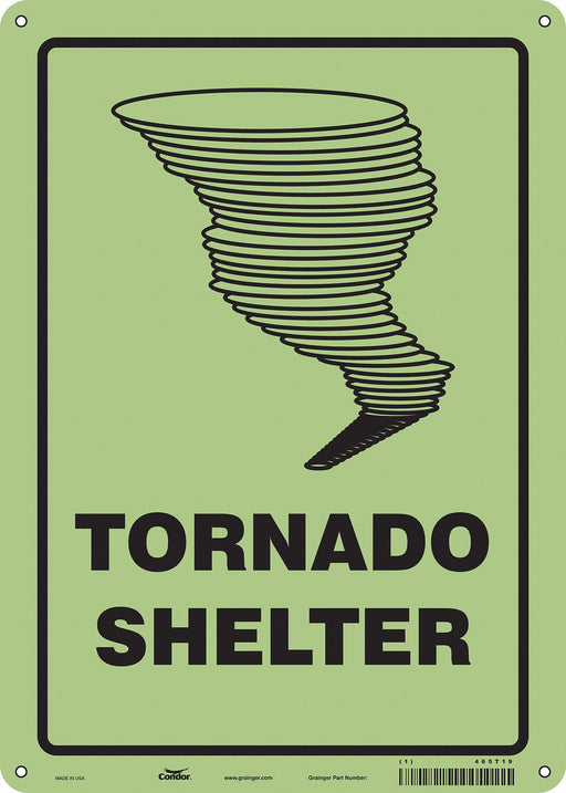 Safety Sign 14 in x 10 in Polyethylene