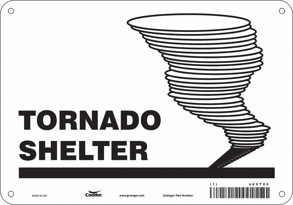 Safety Sign 7 in x 10 in Polyethylene