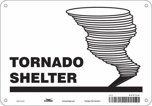 Safety Sign 7 in x 10 in Polyethylene