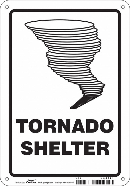 Safety Sign 10 in x 7 in Polyethylene