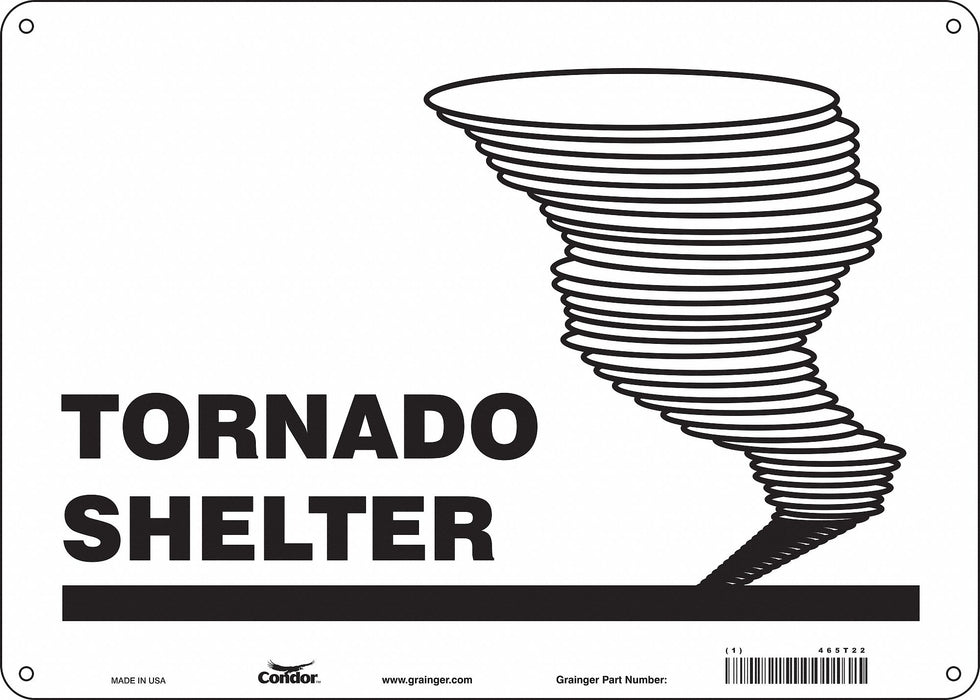 Safety Sign 10 in x 14 in Polyethylene