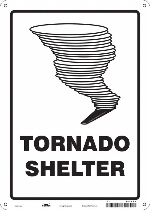 Safety Sign 14 in x 10 in Polyethylene