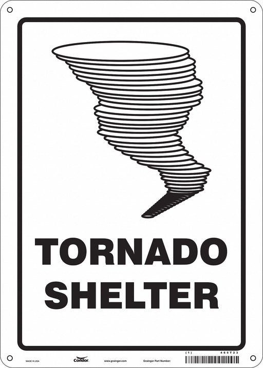 Safety Sign 14 in x 10 in Polyethylene