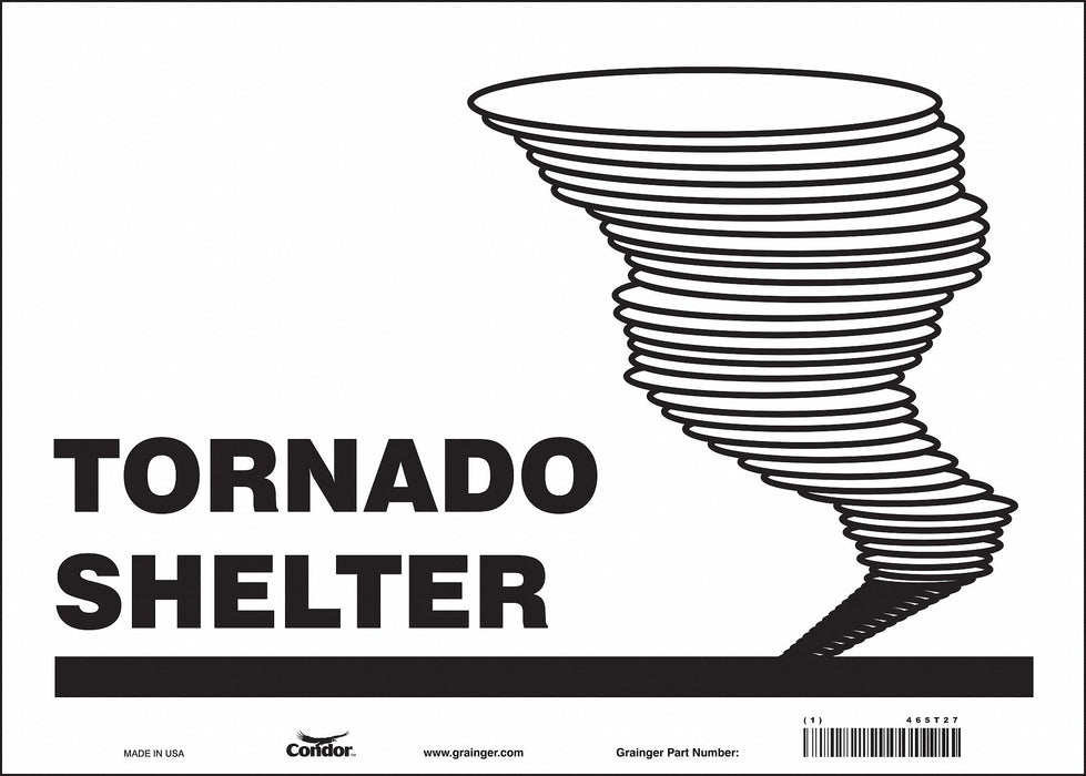 Safety Sign 10 in x 14 in Vinyl