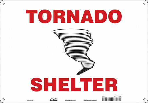 Safety Sign 14 in x 20 in Polyethylene