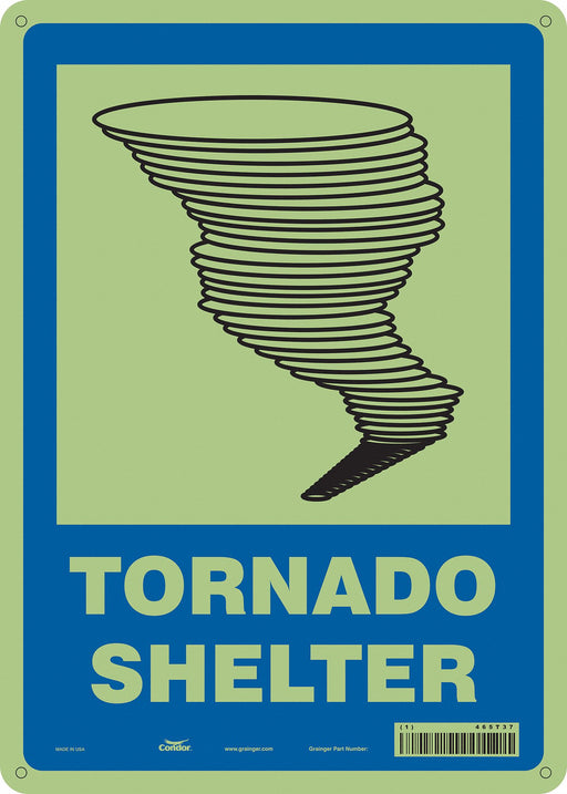 Safety Sign 14 in x 10 in Aluminum