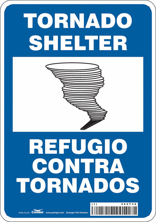 Safety Sign 10 in x 7 in Aluminum