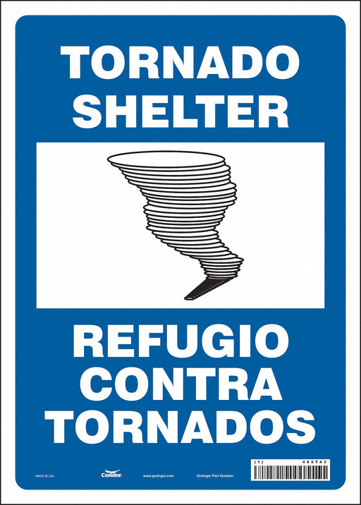 Safety Sign 14 in x 10 in Vinyl